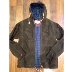 Giubbino One True Saxon waxed coat